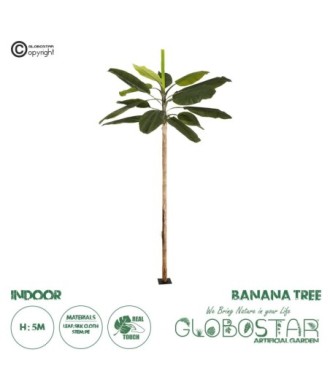 GloboStar® Artificial Garden BANANA TREE 21502 Τεχνητό Διακοσμητικό Δέντρο Μπανανιάς Υ500cm